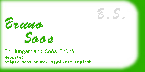 bruno soos business card